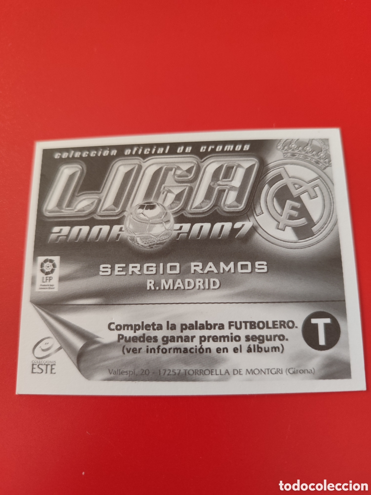 Cromos de f&uacute;tbol: Sergio Ramos Este 2006-07 - Foto 3