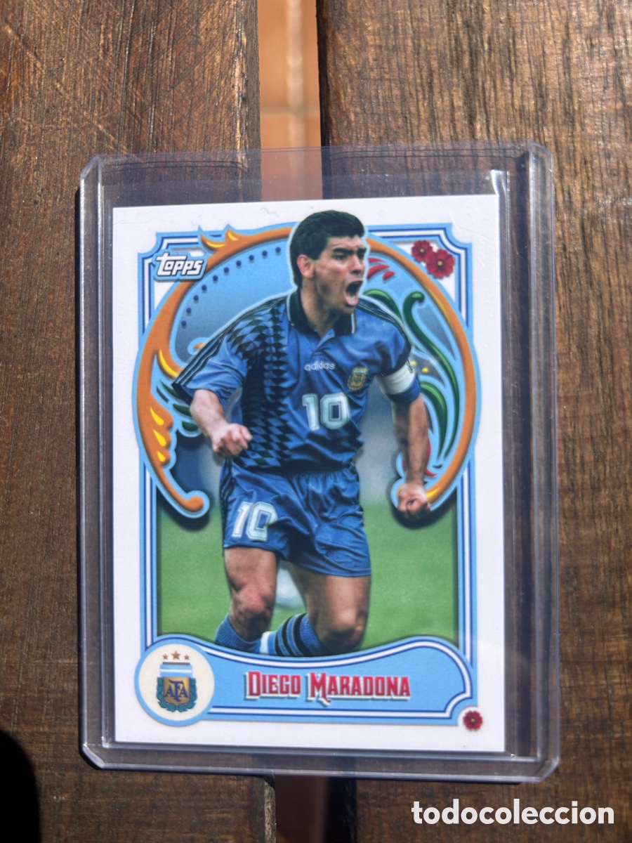 Cromos de f&uacute;tbol: MARADONA TOPPS FILETEADOS - Foto 1