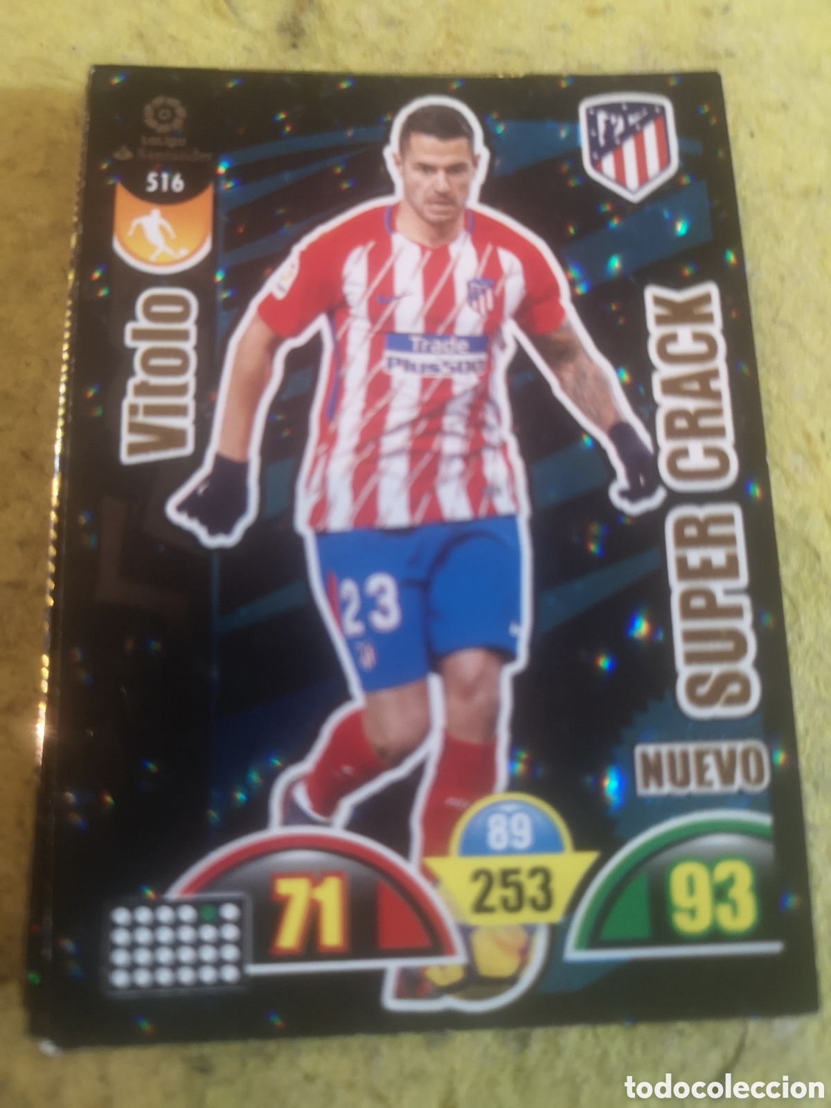 Cromos de f&uacute;tbol: ADRENALYN XL 2017 2018 / 17 18 NUEVO SUPER CRACK VITOLO 516 - ATLETICO DE MADRID