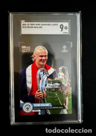 Cromos de f&uacute;tbol: Gradeada SGC 9 - Erling Haaland - Topps Now