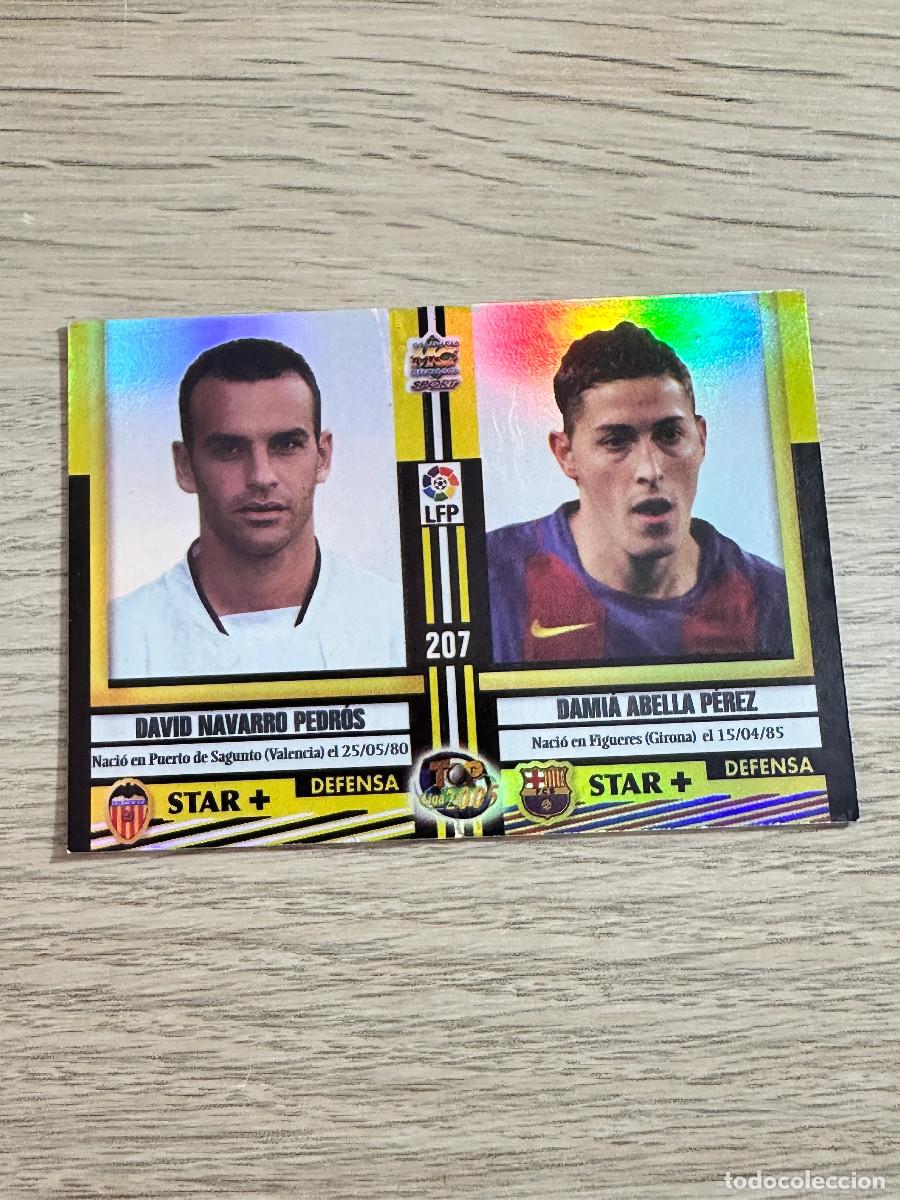 Cromos de F&uacute;tbol: 207 NAVARRO ABELLA TORRES RODRIGUEZ BRILLO TOP 2005 LIGA 2004 2005 MUNDICROMO LAS FICHAS DE LA LIGA