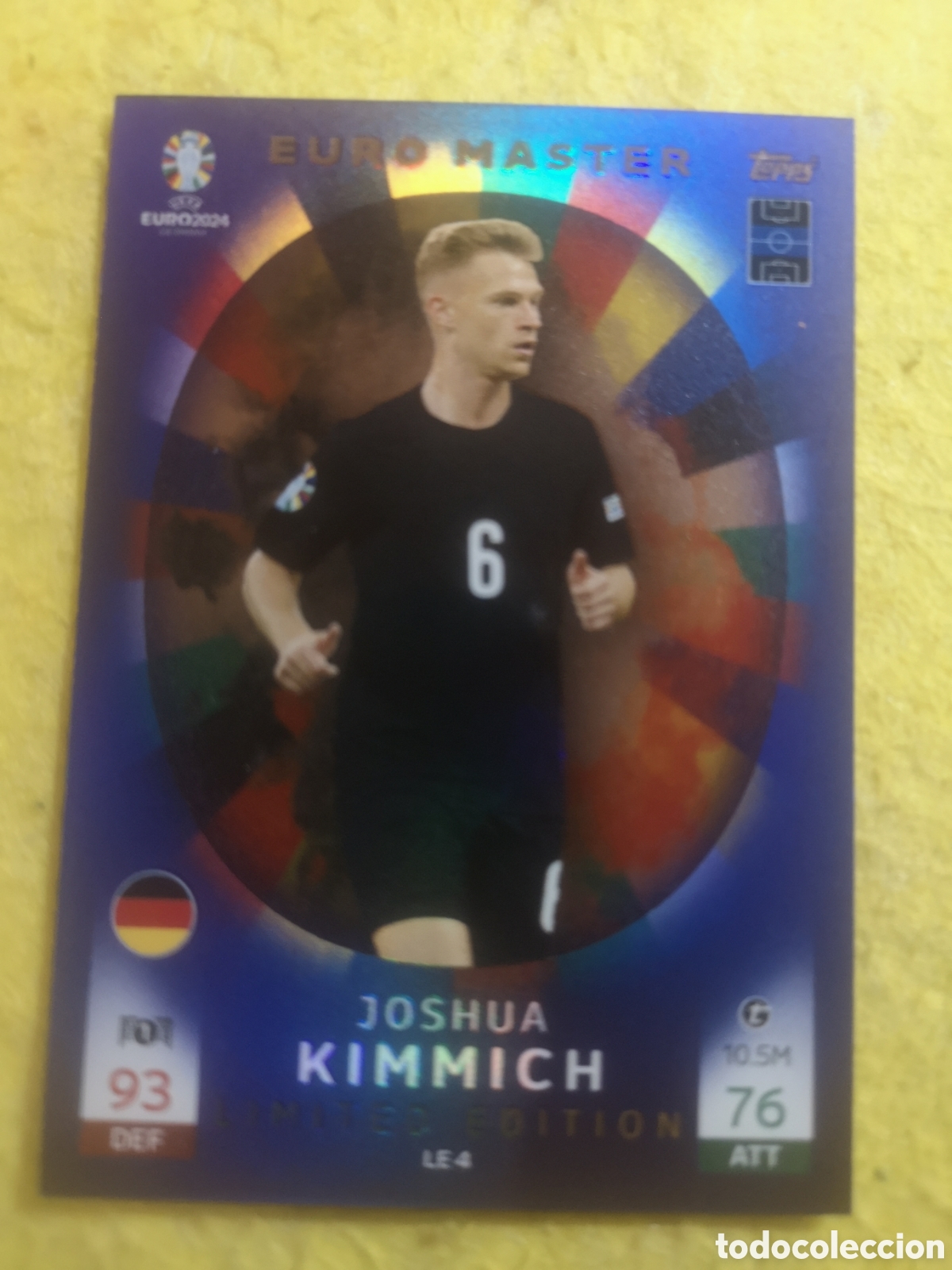 Cromos de f&uacute;tbol: MATCH ATTAX EURO 2024 LIMITED EDITION EURO MASTER KIMMICH - LE 4