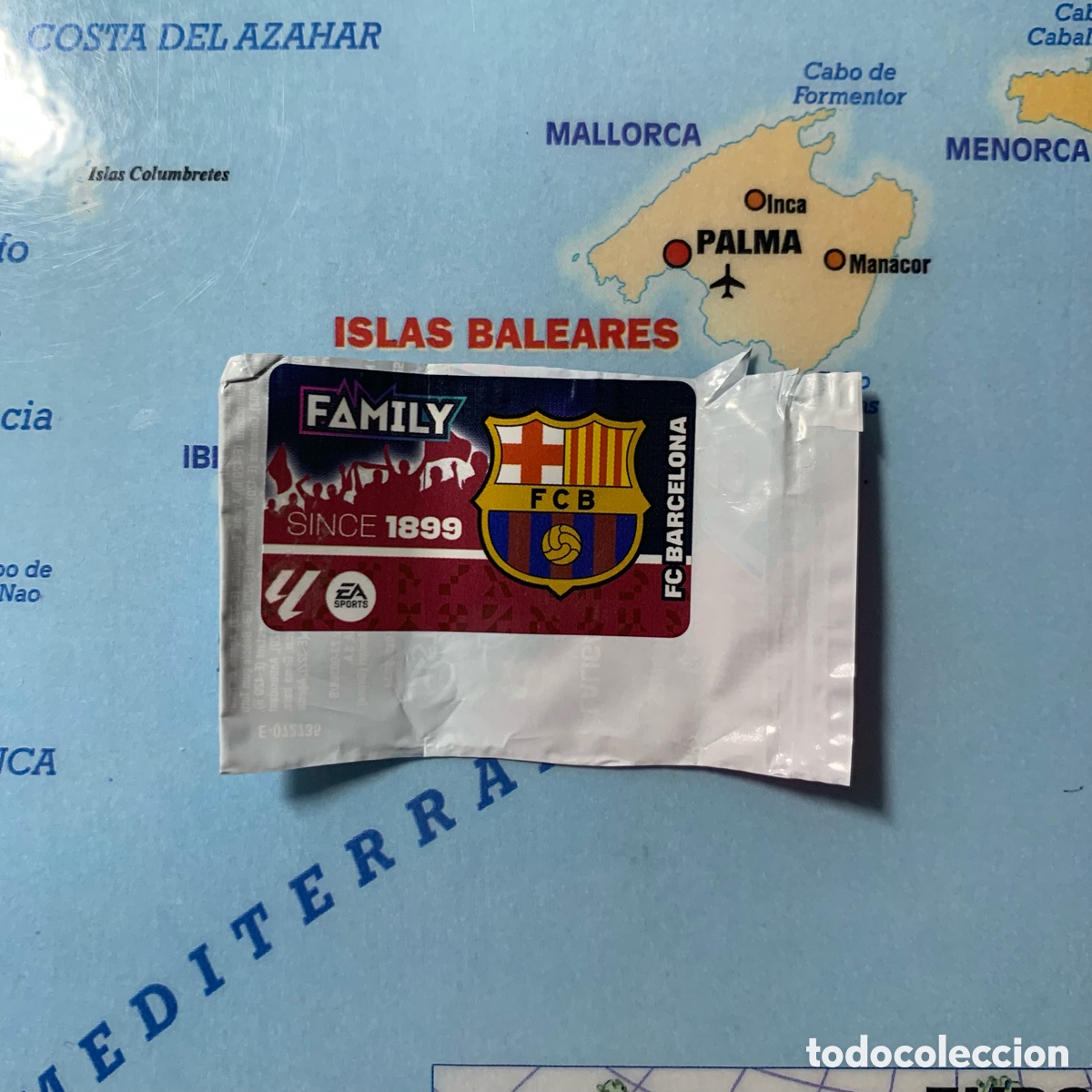 Cromos de f&uacute;tbol: Cromo chicle Escudo del Barcelona, liga este 24-25 2024-2025