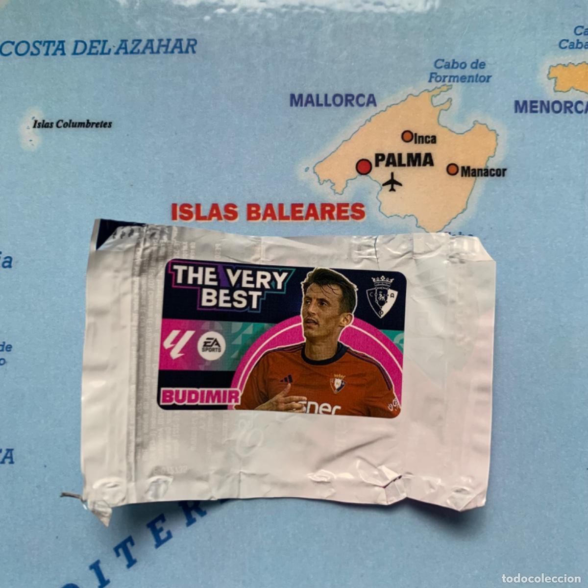 Cromos de f&uacute;tbol: Cromo chicle the very best Budimir Del Osasuna, liga este 24-25 2024-2025