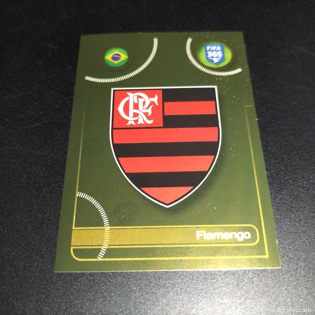 Cromos de F&uacute;tbol: 603 ESCUDO LOGO FLAMENGO STICKER CROMOS ALBUM FIFA 365 2016 2017 16 17 PANINI