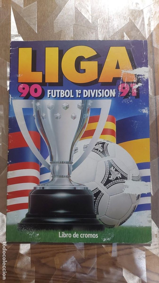 Cromos de f&uacute;tbol: Album este 90 91 vacio plancha. - Foto 1