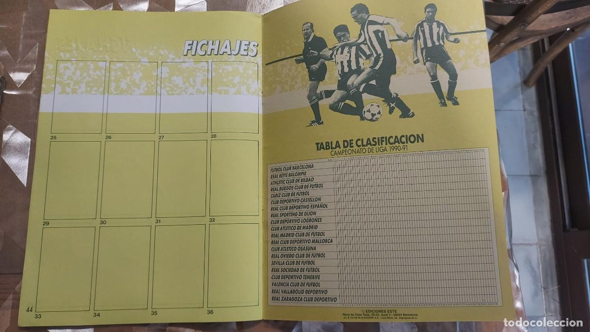 Cromos de f&uacute;tbol: Album este 90 91 vacio plancha. - Foto 8