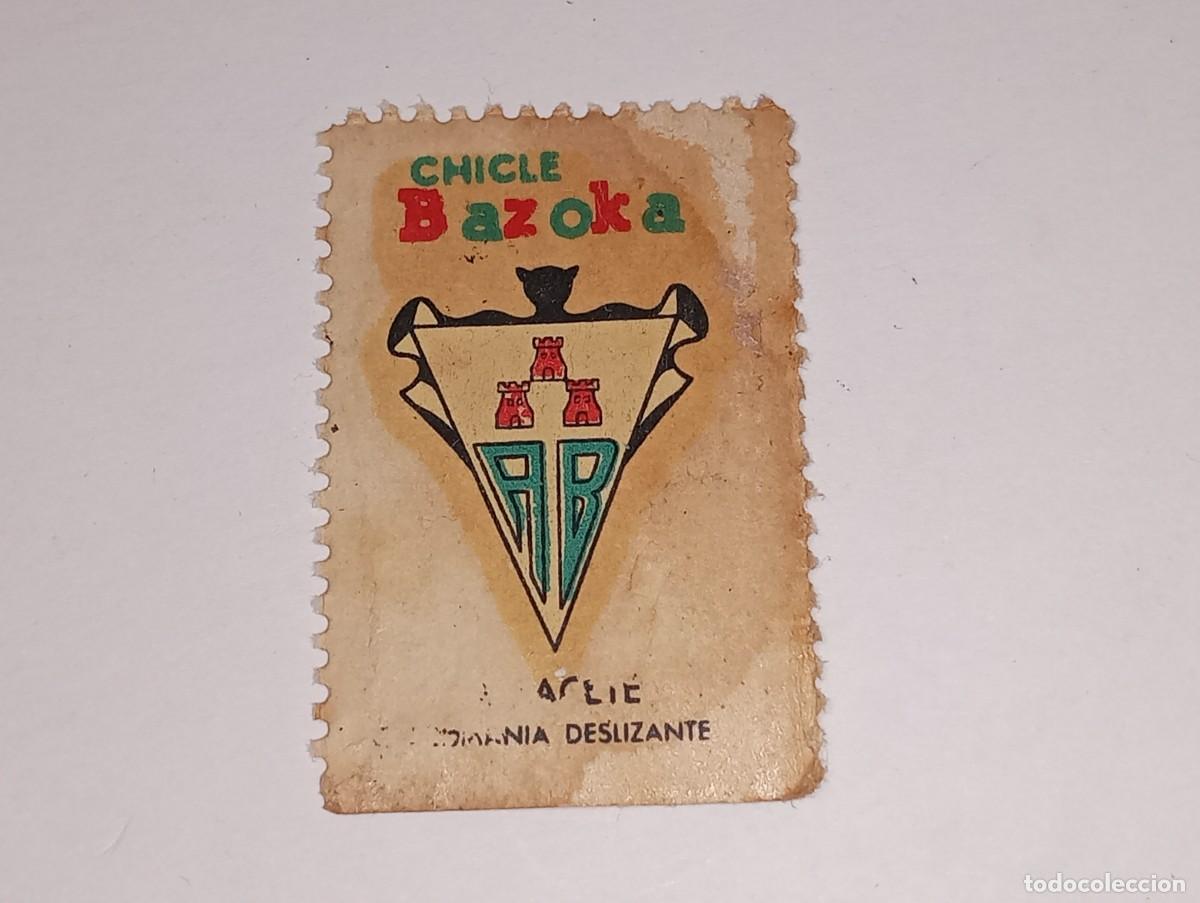 Fu&szlig;ball-Sticker: ANTIGUO CROMO CALCOMANIA ESCUDOS DE FUTBOL - ALBACETE - CHICLES BAZOKA A&Ntilde;OS 70