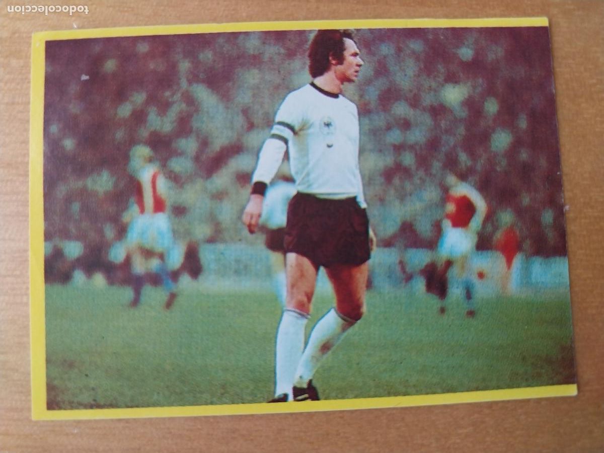 Cromos de F&uacute;tbol: FUTBOL ACCION DANONE BECKENBAUER YOGUR MUNDIAL ESPA&Ntilde;A 1982 CROMO N&ordm; 70 SIN PEGAR NUNCA ORIGINAL