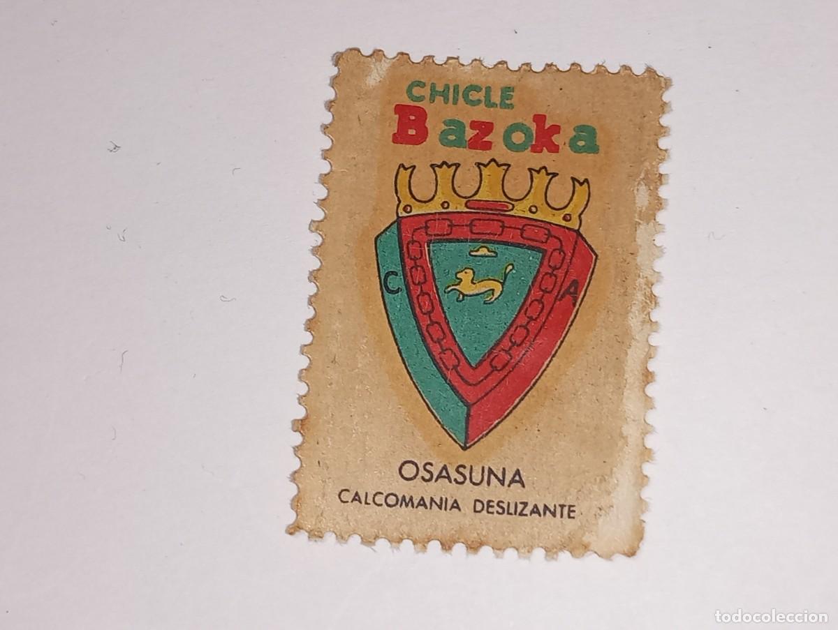 Fu&szlig;ball-Sticker: ANTIGUO CROMO CALCOMANIA ESCUDOS DE FUTBOL - OSASUNA - CHICLES BAZOKA A&Ntilde;OS 70