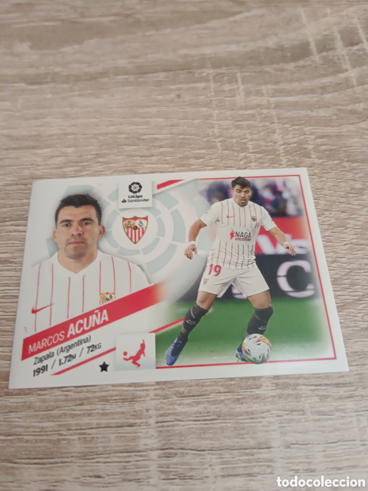 Fu&szlig;ball-Sticker: Acu&ntilde;a Sevilla liga 2022 2023 22 23 ediciones este