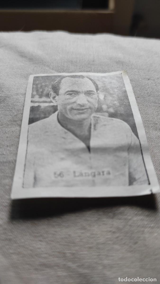 Cromos de f&uacute;tbol: Cromo Langara 56. Editorial Costa. 1952