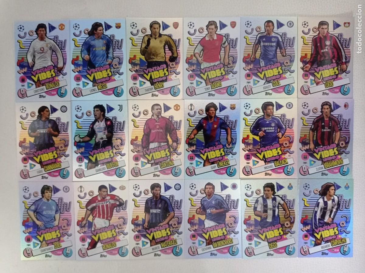Cartes &agrave; collectionner de Football: TOPPS MATCH ATTAX 24 25 LOTE # 18 VINTAGE VIBES LEGEND