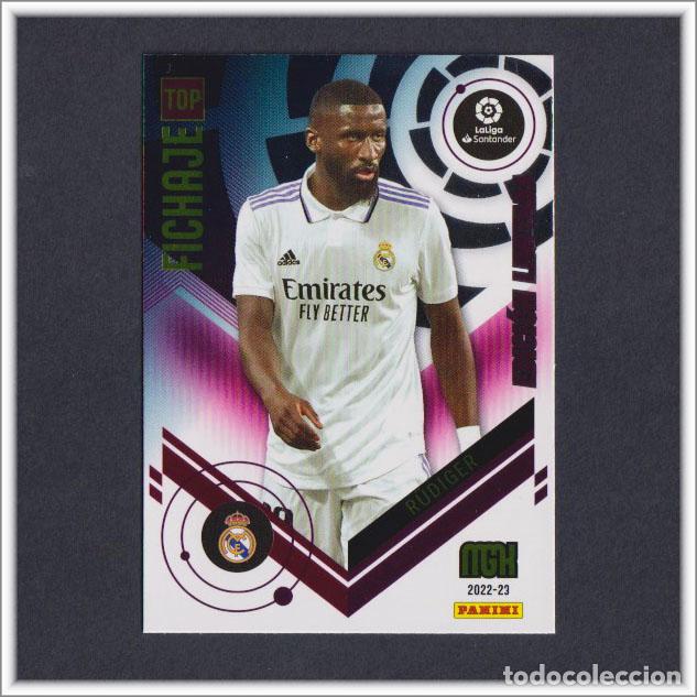Football Stickers: MEGACRACKS 2022 2023 22 23 PANINI RUDIGER EDICI&Oacute;N LIMITADA FICHAJE REAL MADRID LIGA MEGA CRACKS MGK