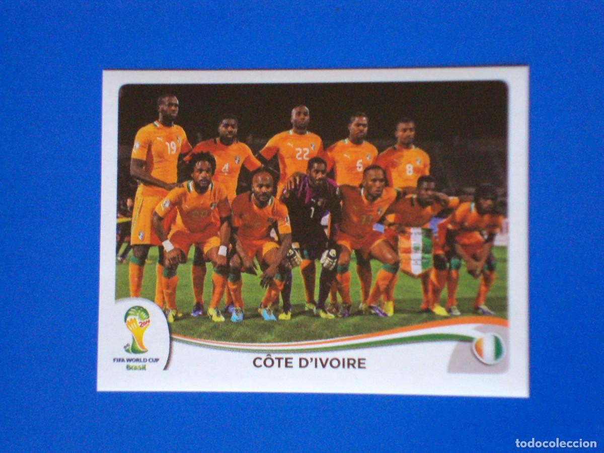 Cromos de f&uacute;tbol: 223 EQUIPO COSTA DE MARFIL MUNDIAL FUTBOL BRASIL 2014 FIFA WORLD CUP PANINI CROMO