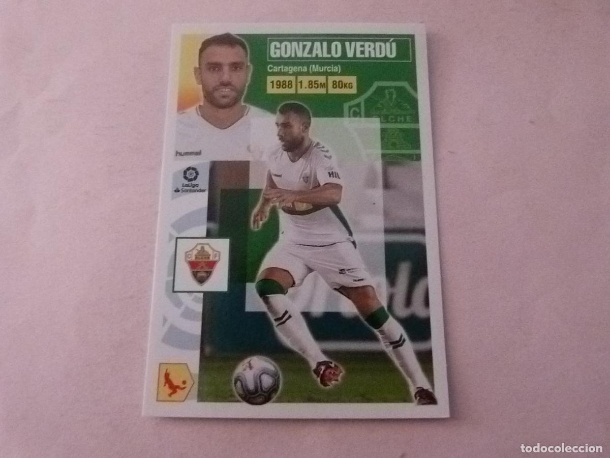 Cromos de f&uacute;tbol: CROMO FUTBOL GONZALO VERDU ELCHE C.F. SIN PEGAR N&ordm; 6 LIGA ESTE 2020-2021/20-21