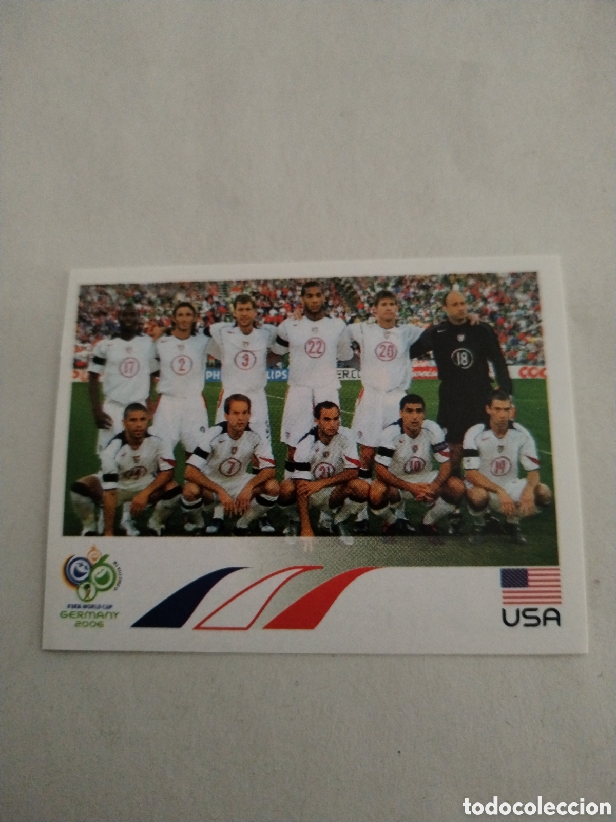 Cromos de F&uacute;tbol: Cromo f&uacute;tbol fifa world cup Germany 2006 panini USA equipo 340
