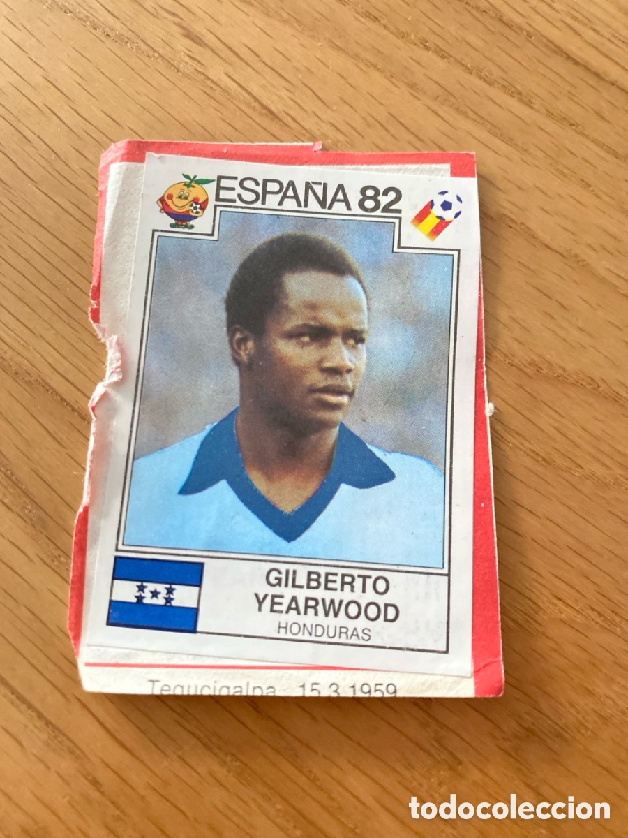 Cromos de F&uacute;tbol: Cromo panini mundial Espa&ntilde;a 82 n&uacute;mero 350 Yearwood Team - Sticker album world cup Spain 1982