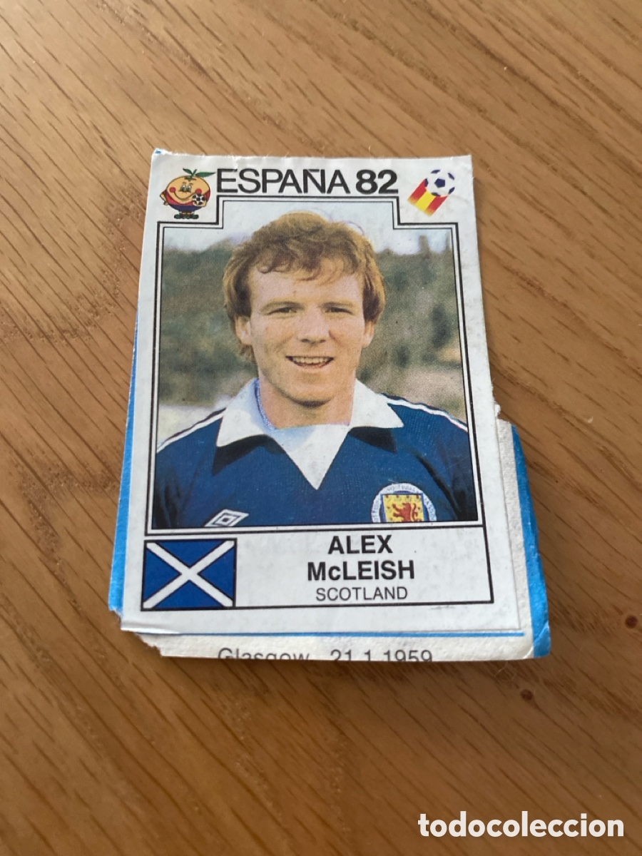 Cromos de F&uacute;tbol: Cromo panini mundial Espa&ntilde;a 82 n&uacute;mero 404 McLeish - Sticker album world cup Spain 1982