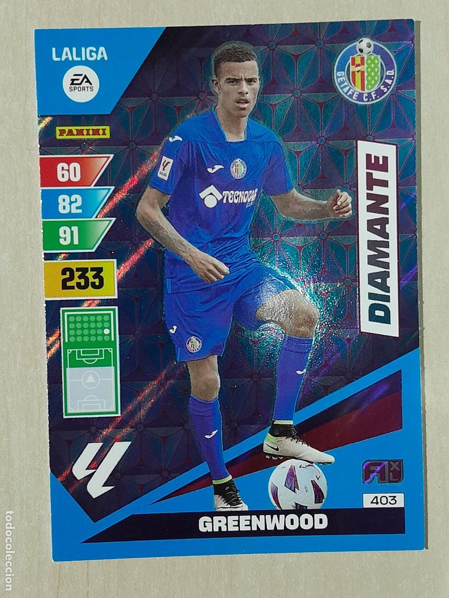 Fu&szlig;ball-Sticker: FICHA N&ordm; 403 GREENWOOD- ADRENALYN 23 24 - PANINI 2023 - 24 - CROMO - DIAMANTE