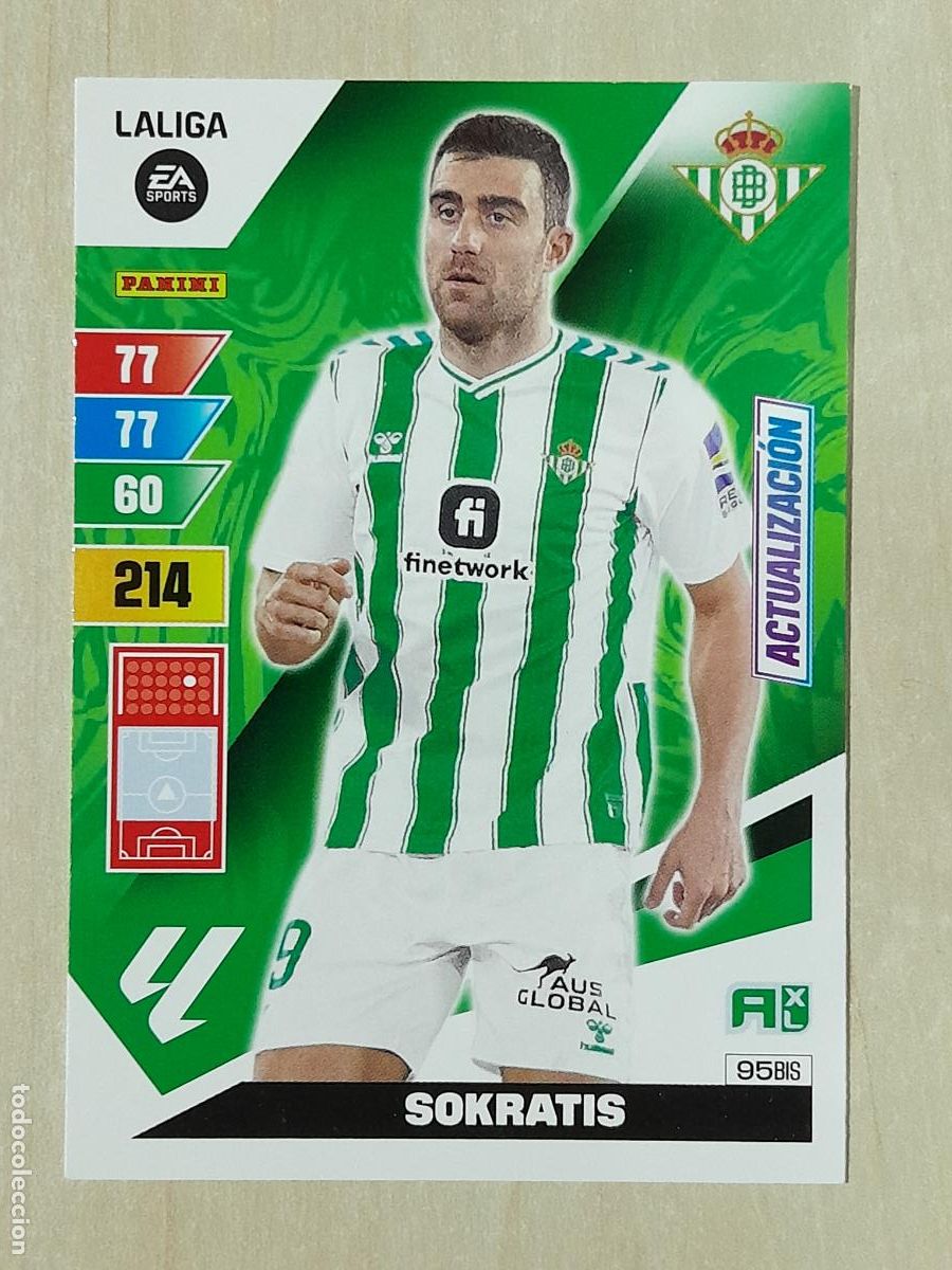 Cromos de f&uacute;tbol: FICHA N&ordm; BIS 95 SOKRATIS - ADRENALYN 23 24 - PANINI 2023 - 24 - CROMO - ACTUALIZACION