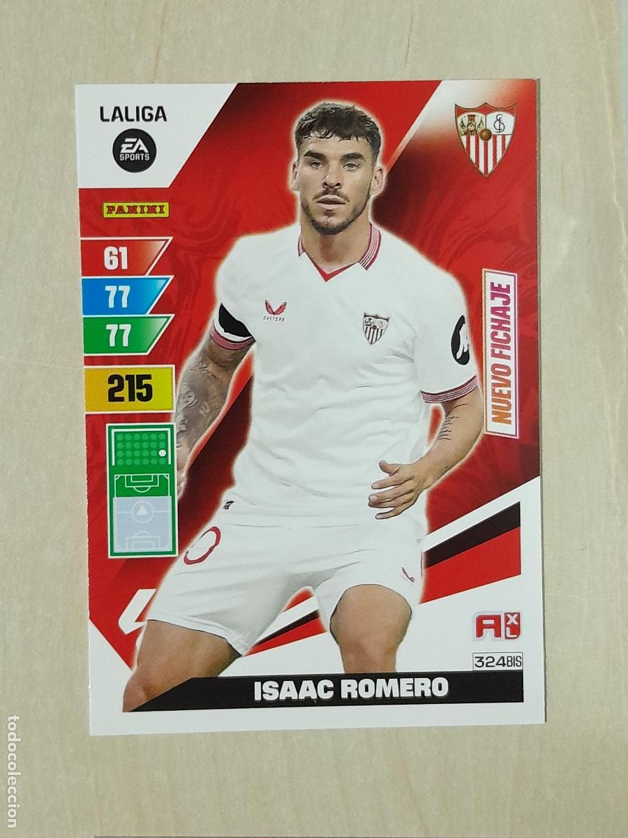 Cromos de f&uacute;tbol: FICHA N&ordm; BIS 324 ISASC ROMERO - ADRENALYN 23 24 - PANINI 2023 - 24 - CROMO - NUEVO FICHAJE