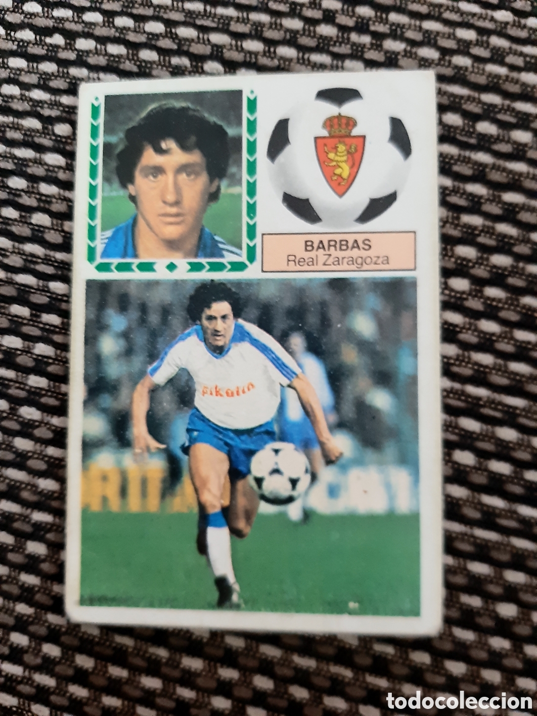 Cromos de f&uacute;tbol: VERSION BARBAS.. ZARAGOZA.. SIN PEGAR ESTE 83 84 #1 - Foto 1