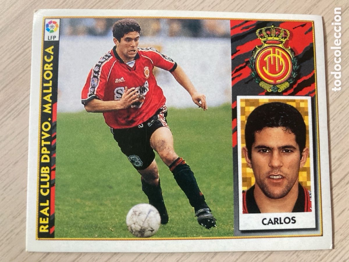 Cromos de f&uacute;tbol: CARLOS MALLORCA BAJA LIGA ESTE 1997 1998 97 98 NUNCA PEGADO SIN PEGAR