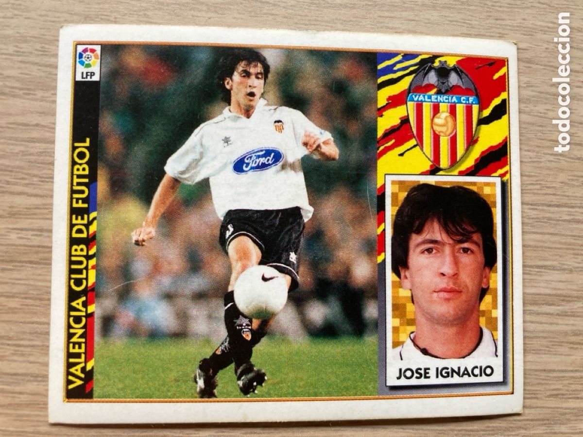 Cromos de f&uacute;tbol: Cromo Este. Liga 1997-1998 (97/98). Jos&eacute; Ignacio (Valencia). Nunca pegado. Baja