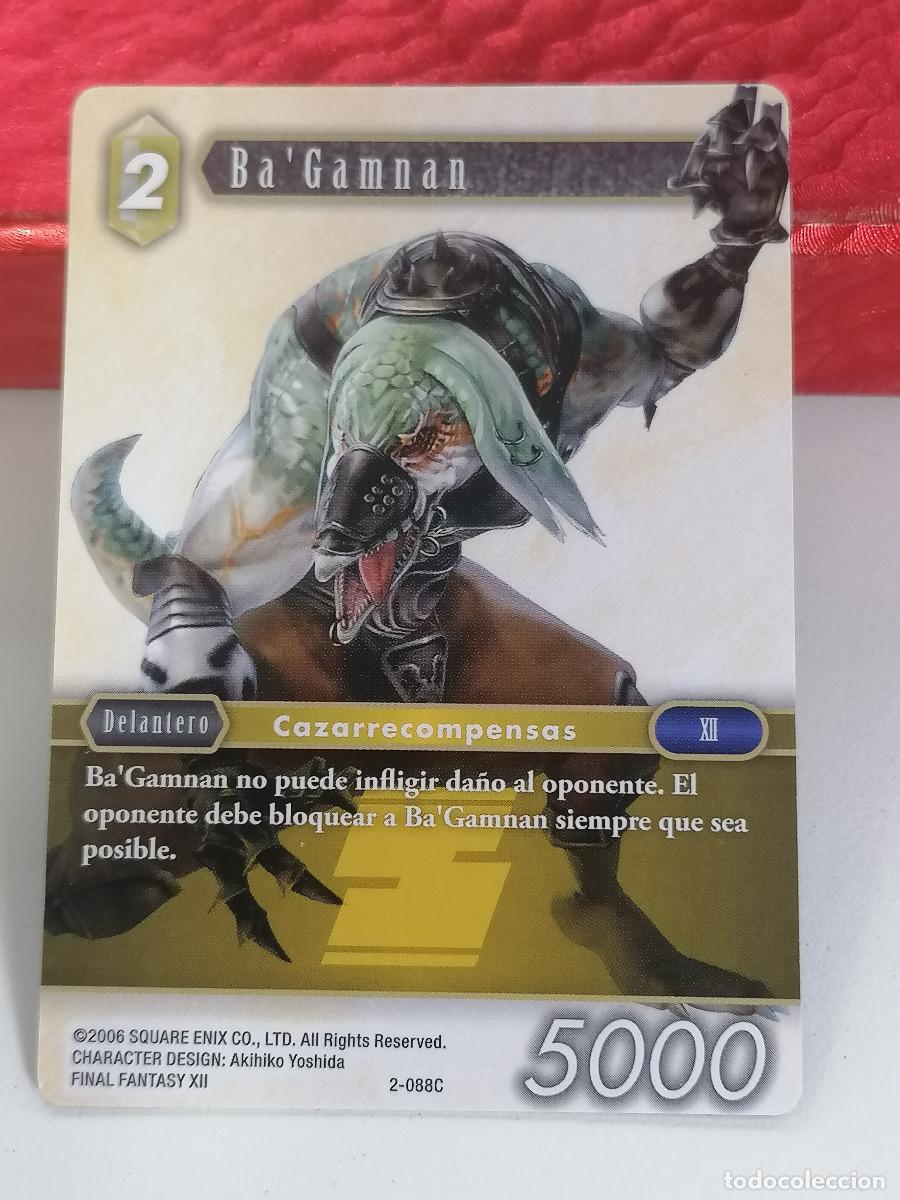 Cromos de F&uacute;tbol: 2-088C BA'GAMNAN EARTH FORWARD OPUS II FINAL FANTASY TCG