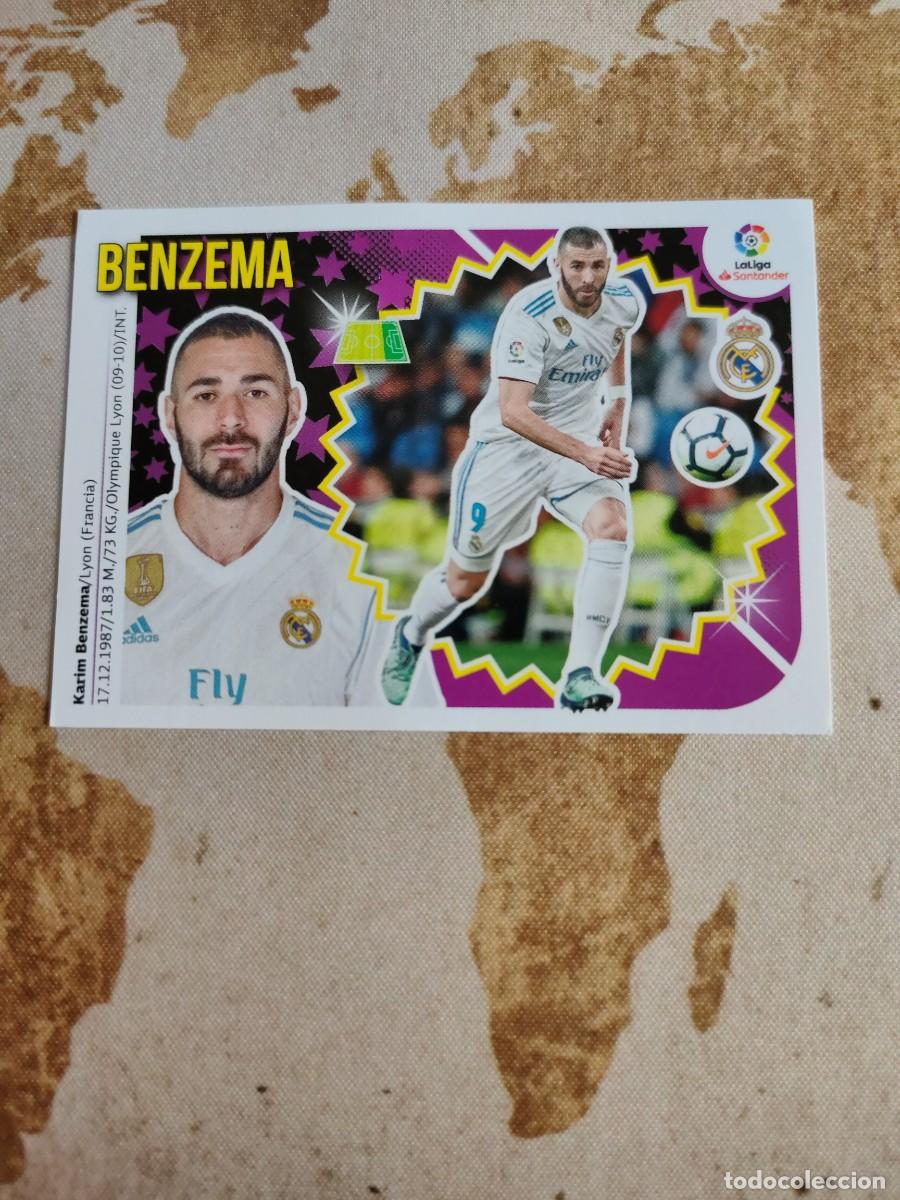 Football Stickers: Liga ESTE Real Madrid 16 BENZEMA 2018-19 18 19