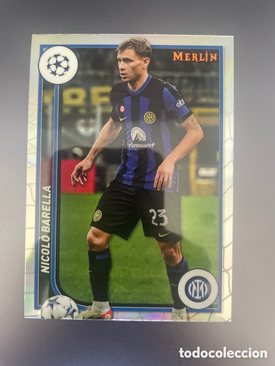 Cromos de f&uacute;tbol: Barella 47 Refractor Topps Merlin 2024 Inter Milan - Foto 1