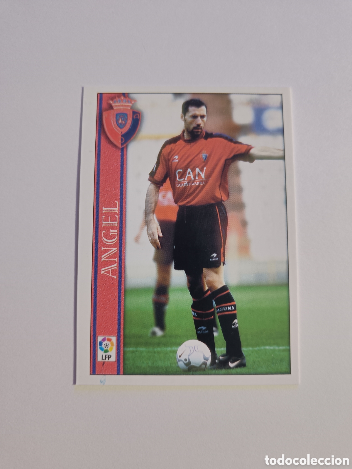 Figurine di Calcio: Fichas liga 2001 mundicromo 580 angel osuma