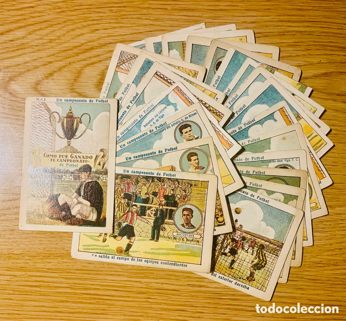 Cromos de F&uacute;tbol: COMO FUE GANADO EL CAMPEONATO DE F&Uacute;TBOL, 24 CROMOS COMPLETA, (VARIAS MARCAS), MARAVILLOSA