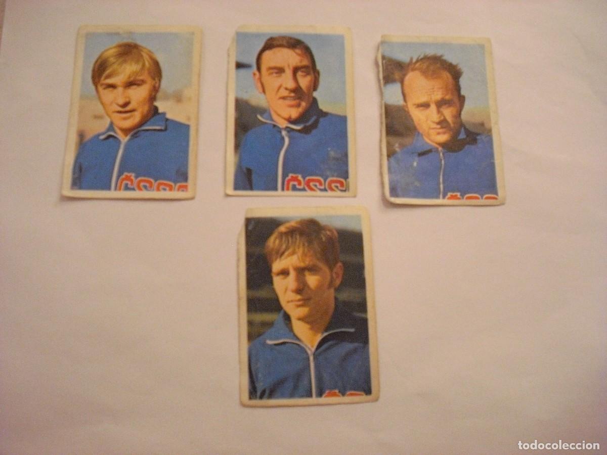 Cromos de Futebol: ASES DEL IX MUNDIAL DE FUTBOL, LOTE DE 4 JUGADORES DE CHECOSLOVAQUIA