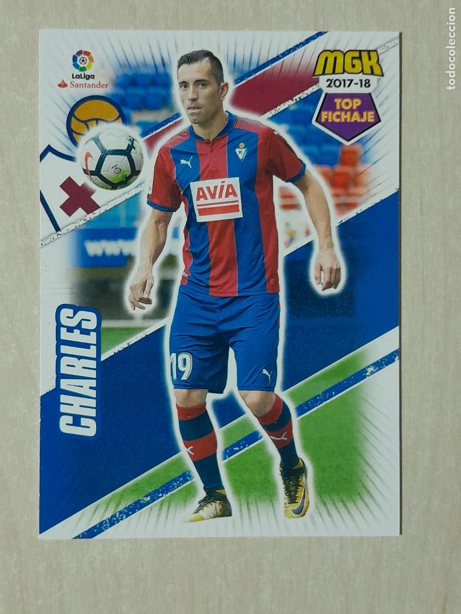 Cromos de f&uacute;tbol: CROMO N&ordm; 210 CHARLES - MEGACRACKS 2017 18 - EIBAR - Foto 1