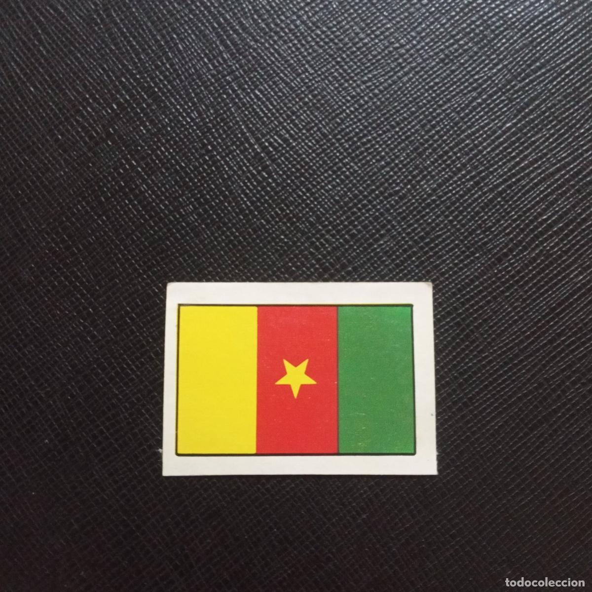 Cromos de f&uacute;tbol: 291 CAMERUN BANDERA FHER ESPA&Ntilde;A MUNDIAL 1982 CROMO FUTBOL 82 - DESPEGADO - A124 PG1
