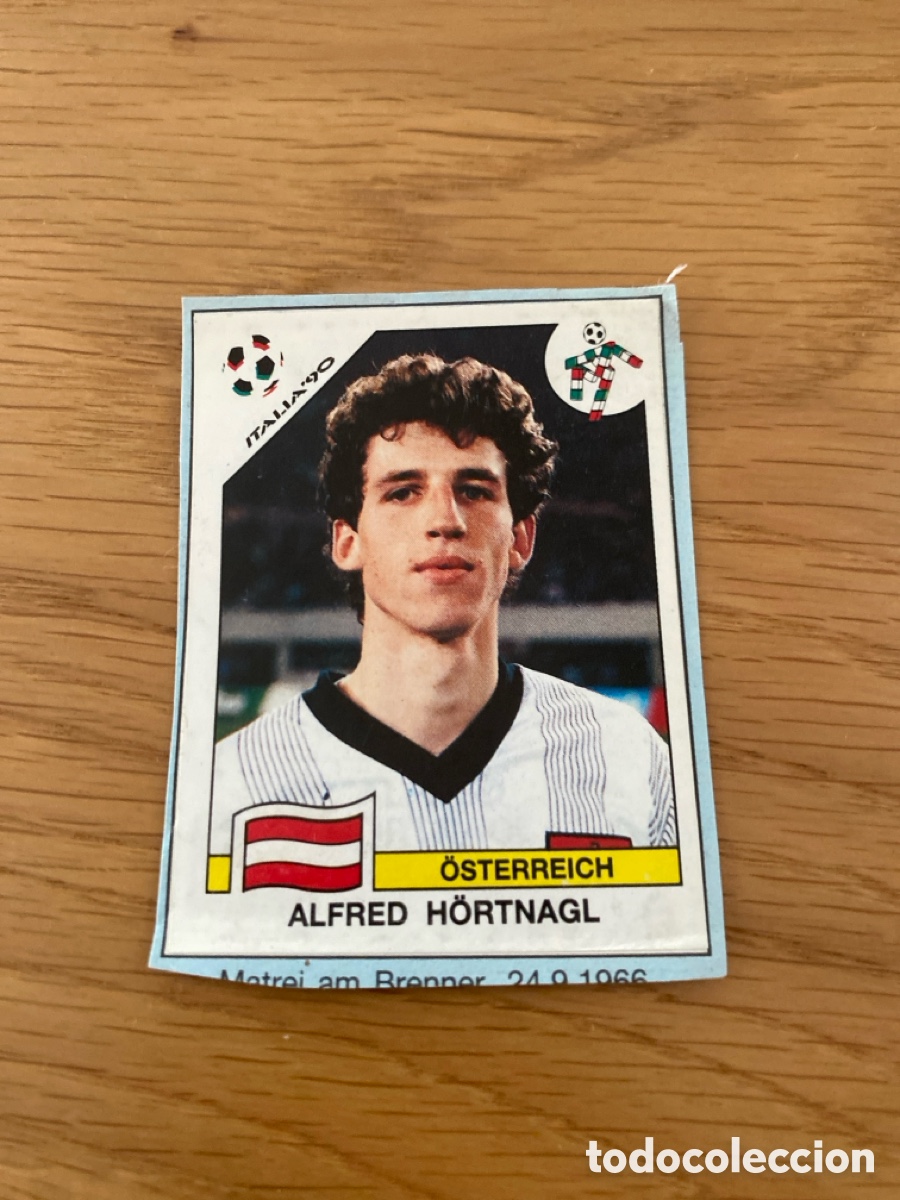 Cartes &agrave; collectionner de Football: Cromo panini mundial Italia 90 n&uacute;mero 69 H&ouml;rtnagl - Stickers album world cup Italy 1990