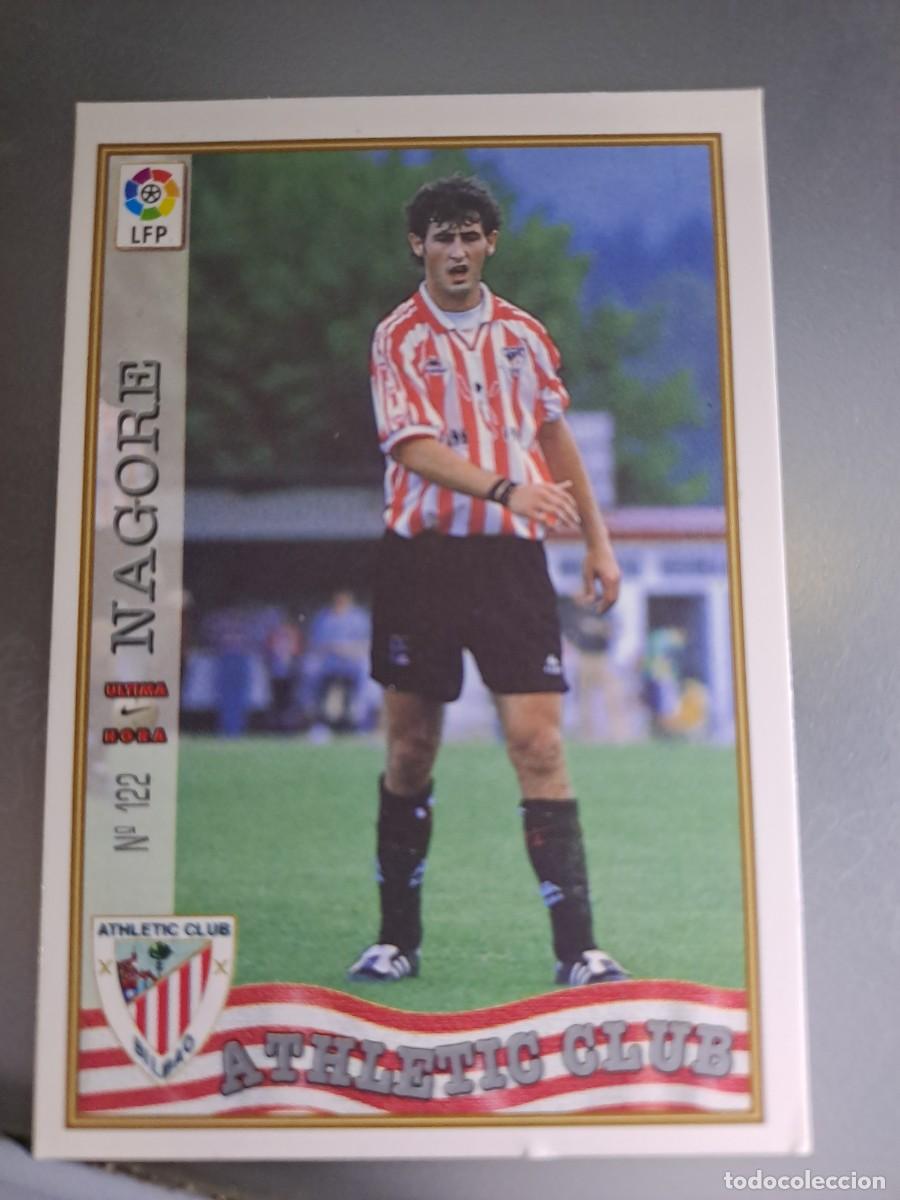Fu&szlig;ball-Sticker: LAS FICHAS DE LA LIGA 97 98 NAGORE 122 UH ULTIMA HORA ATHLETIC DE BILBAO FUTBOL 1997 1998 MUNDICROMO