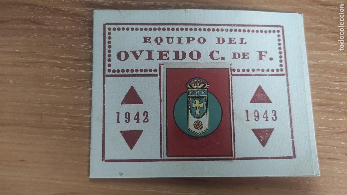 Cromos de f&uacute;tbol: &Aacute;lbum Deportivo Oviedo. Casulleras 1942 1943