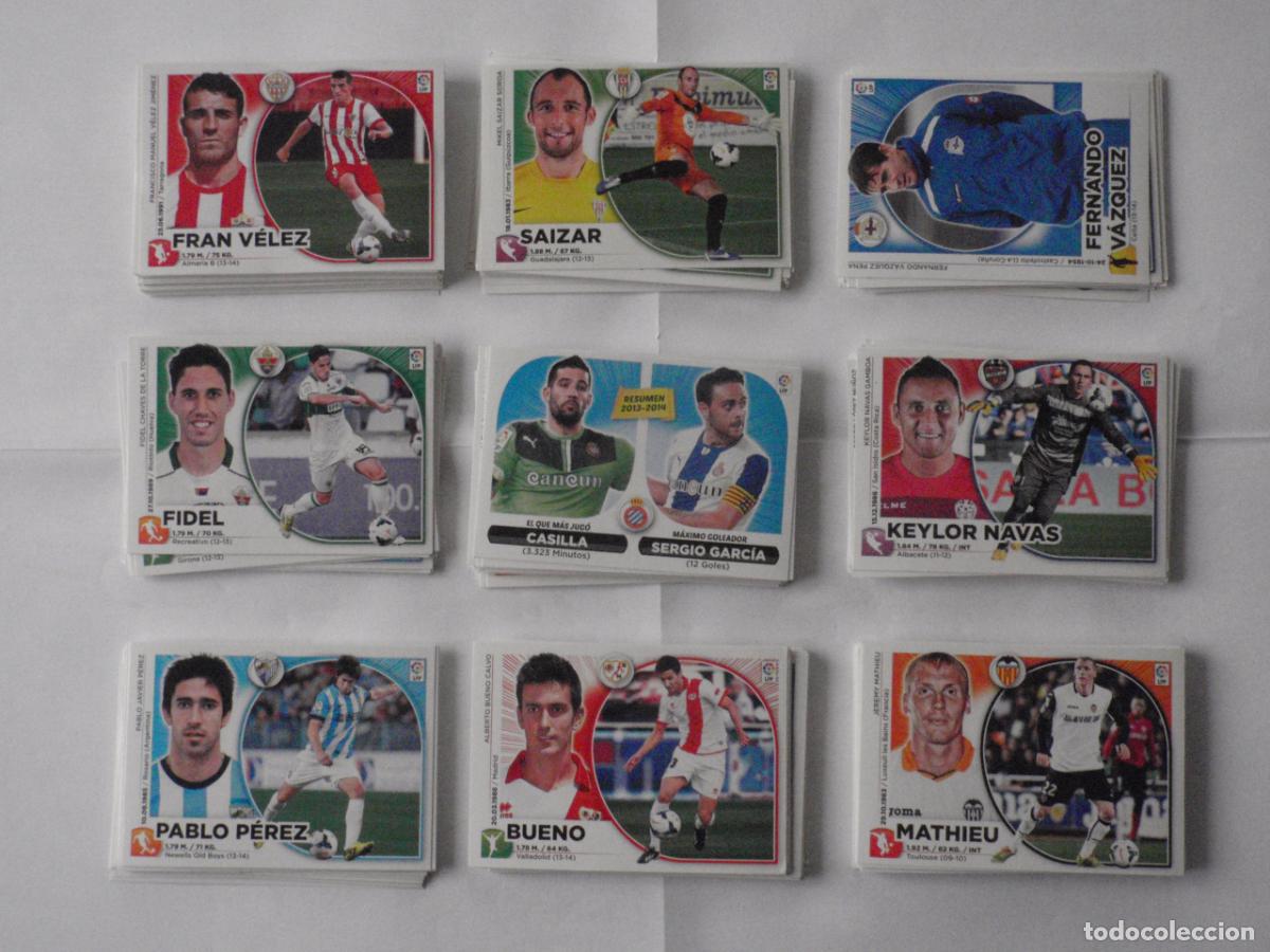 Fu&szlig;ball-Sticker: Lote 240 Cromos stickers futbol SIN PEGAR Y DIFERENTES LIGA BBVA EDICIONES ESTE 2014 2015