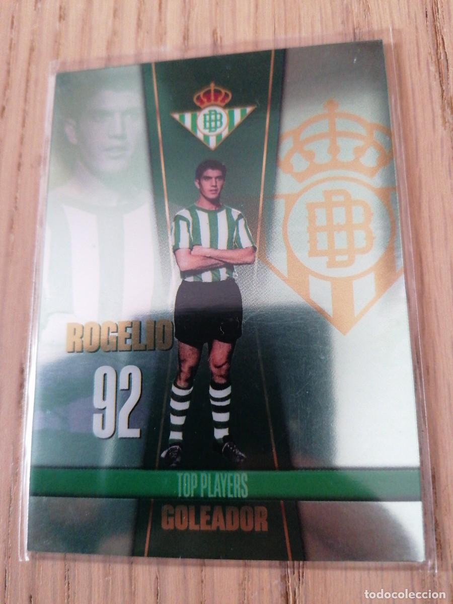 Cromos de f&uacute;tbol: Real betis la vida en verde metalcard 9 Rogelio