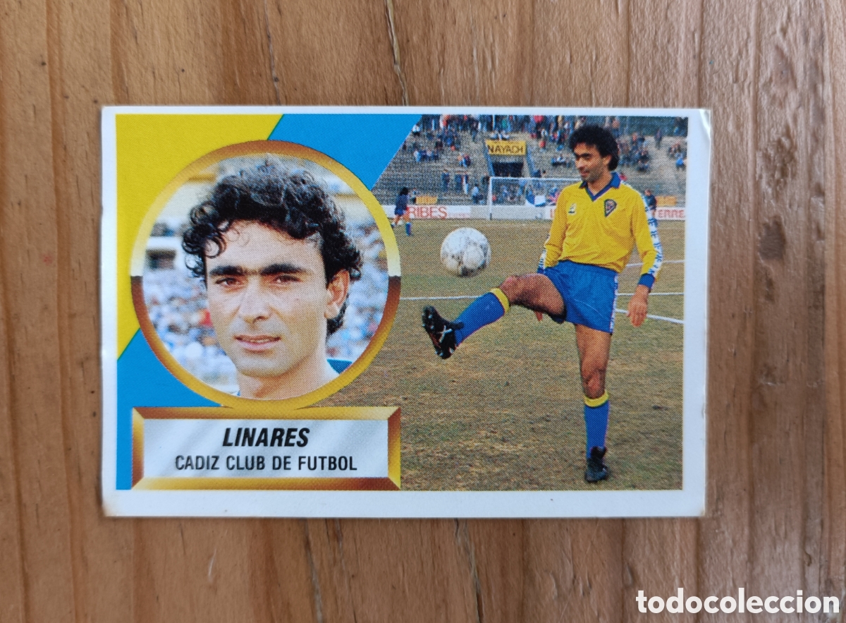Cromos de F&uacute;tbol: Cromo Liga Futbol 88/89 Linares Cadiz Club Futbol Nuevo, sin pegar