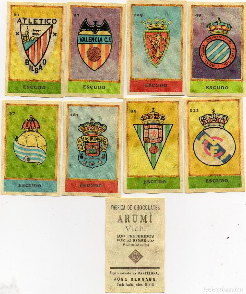 Cromos de Futebol: 8 ESCUDOS 1958, DE CHOCOLATES ARUMI