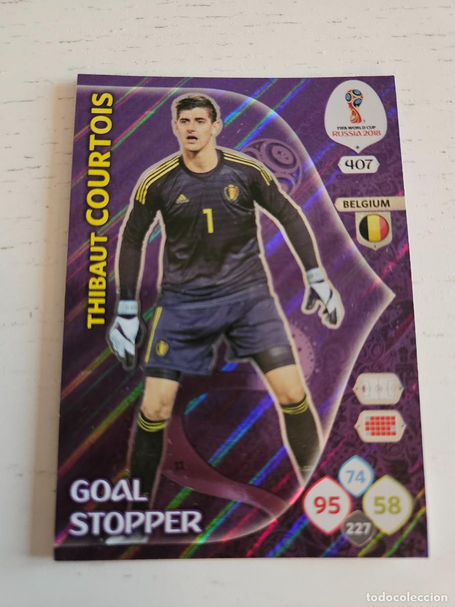 Cromos de F&uacute;tbol: ADRENALYN XL FIFA WORLD CUP RUSSIA RUSIA 2018- 407 -THIBAUT COURTOIS-GOAL STOPPER-BELGICA-PANINI