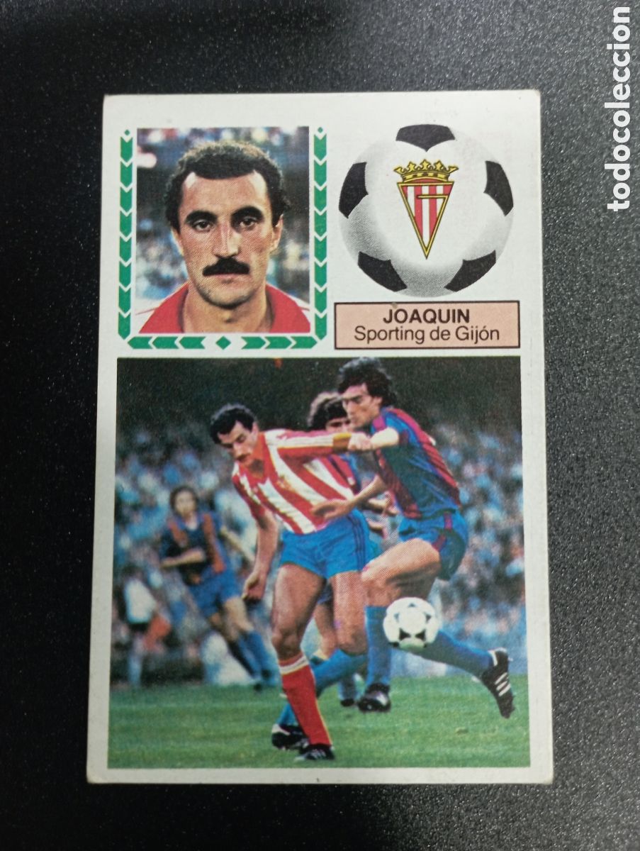 Cromos de f&uacute;tbol: Ediciones Este 83-84 Joaqu&iacute;n Sporting de Gij&oacute;n NUNCA PEGADO - Foto 1
