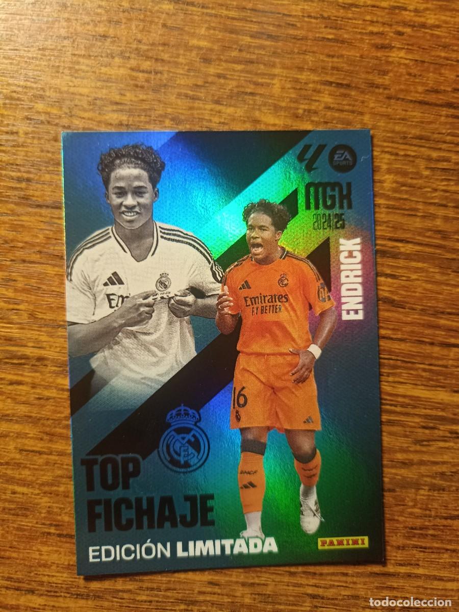 Cromos de F&uacute;tbol: Endrick Real Madrid top fichaje edici&oacute;n limitada Megacracks MGK 2024-25 2025 Panini