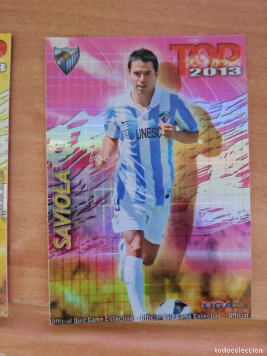 Cromos de f&uacute;tbol: saviola top 2013, cromo cuadros - Foto 1