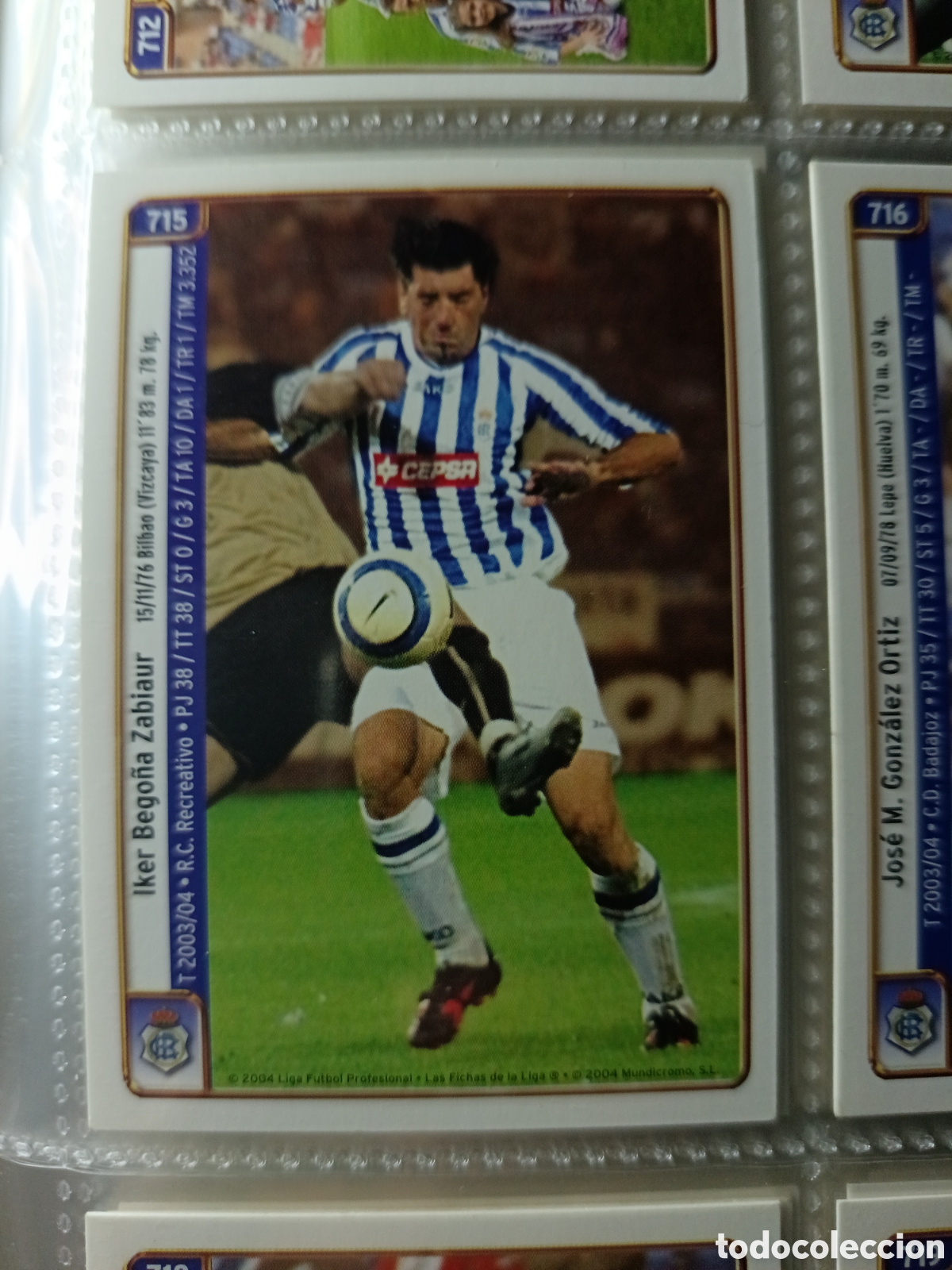 Cromos de f&uacute;tbol: 715 Iker Mundicromo 2004/2005