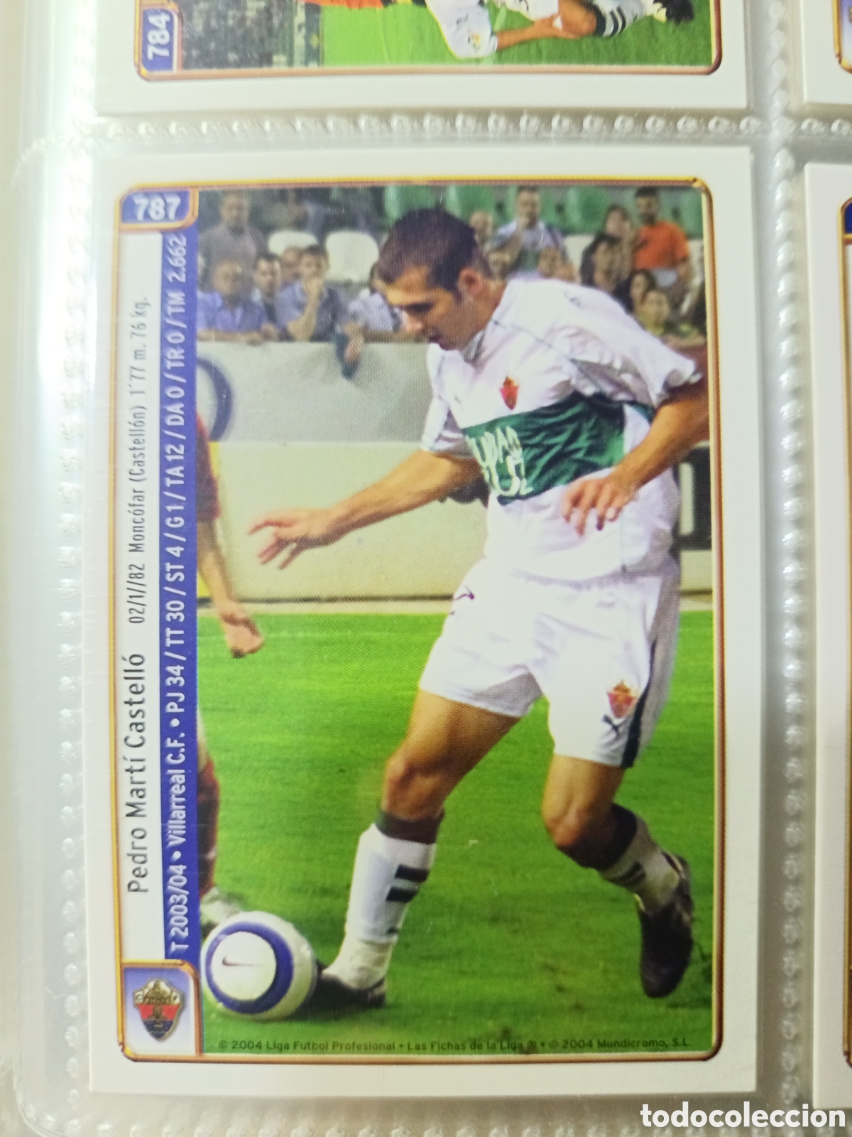 Cromos de f&uacute;tbol: 787 Pedro Mundicromo 2004/2005